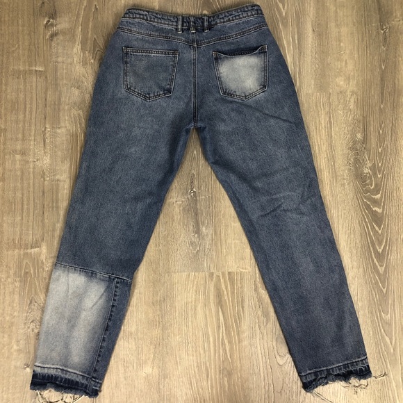 Missguided "Distressed Patchwork" jeans - size 10 - Picture 3 of 11